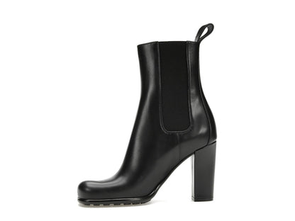 Bottega Veneta Storm Moulded Toe Leather Chelsea Boot Black (Women's)