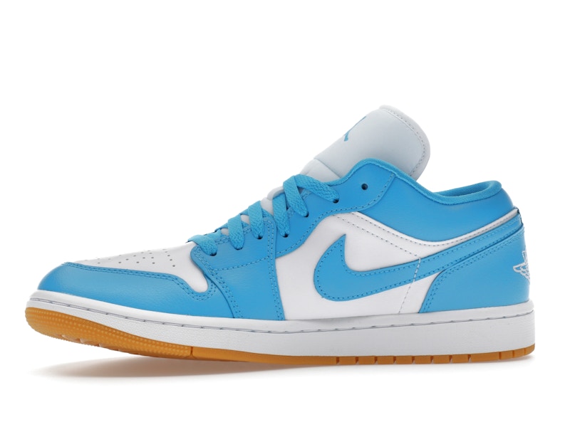 Jordan 1 Low White Gum Light Brown Dark Powder Blue (Women's)