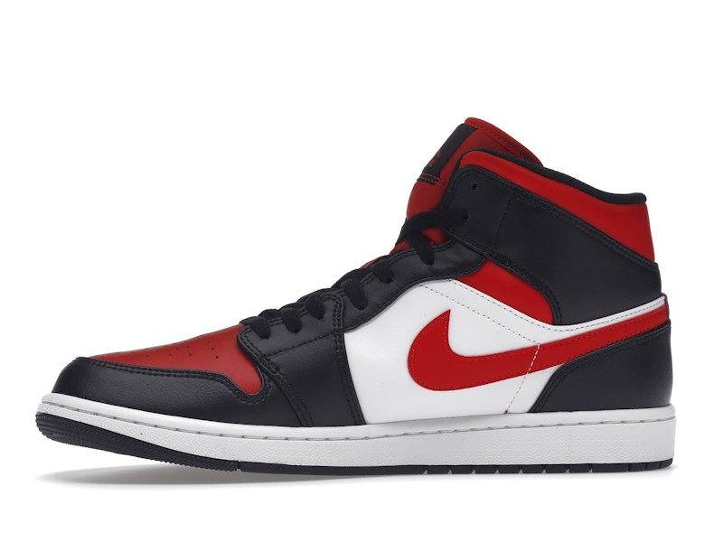 Jordan 1 Mid White Black Red (2022)