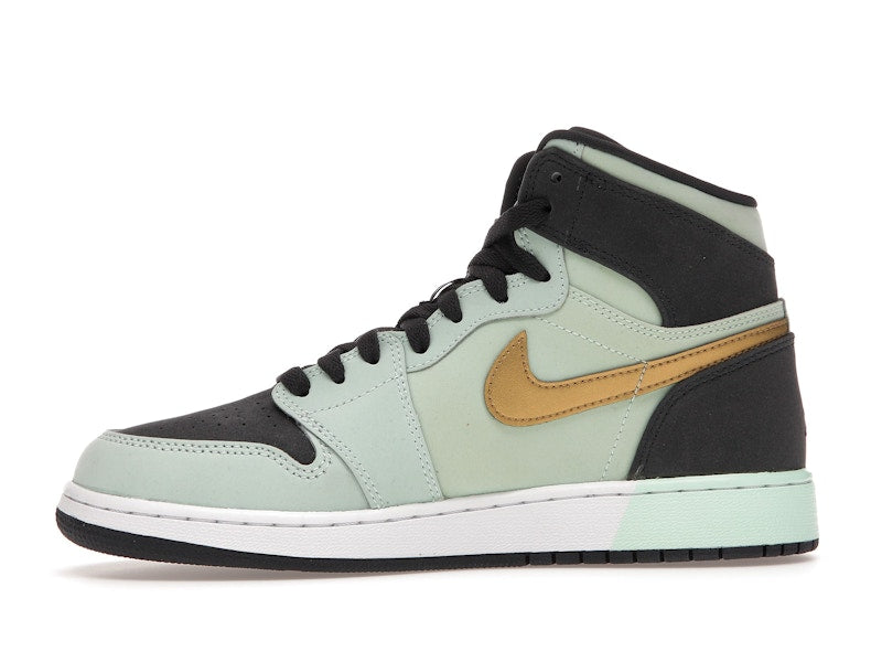 Jordan 1 Retro High Mint Foam Anthracite Metallic Gold (GS)