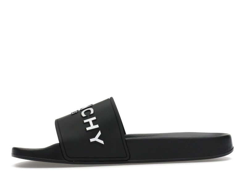 Givenchy Paris Flat Sandals Black White