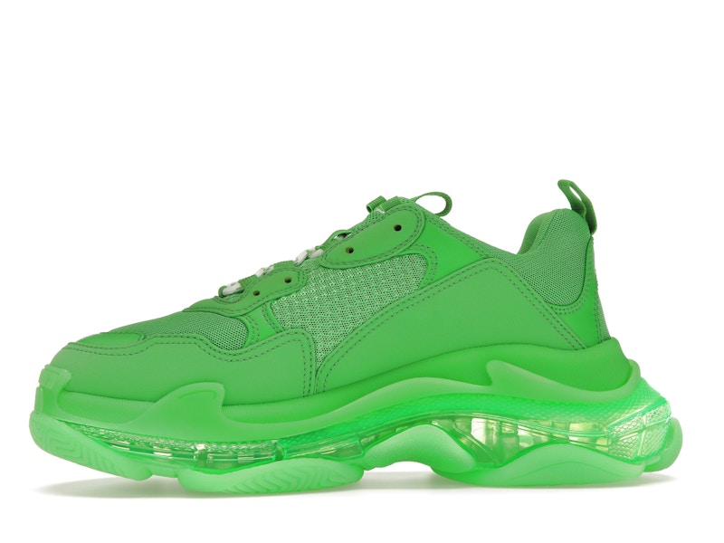 Balenciaga Triple S Clear Sole Bright Green