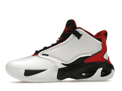 Jordan Max Aura 4 White Black University Red