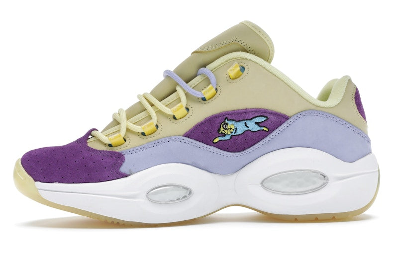 Reebok Question Low BBC Ice Cream Running Dog Yellow Purple