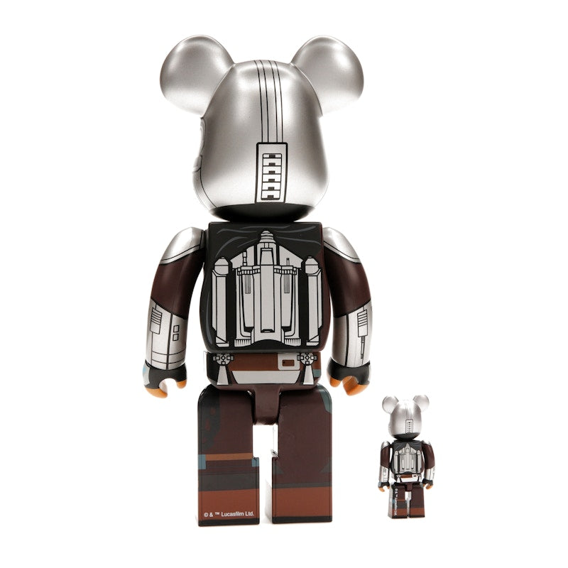 Bearbrick x Star Wars The Mandalorian Beskar Armor 100% & 400% Set