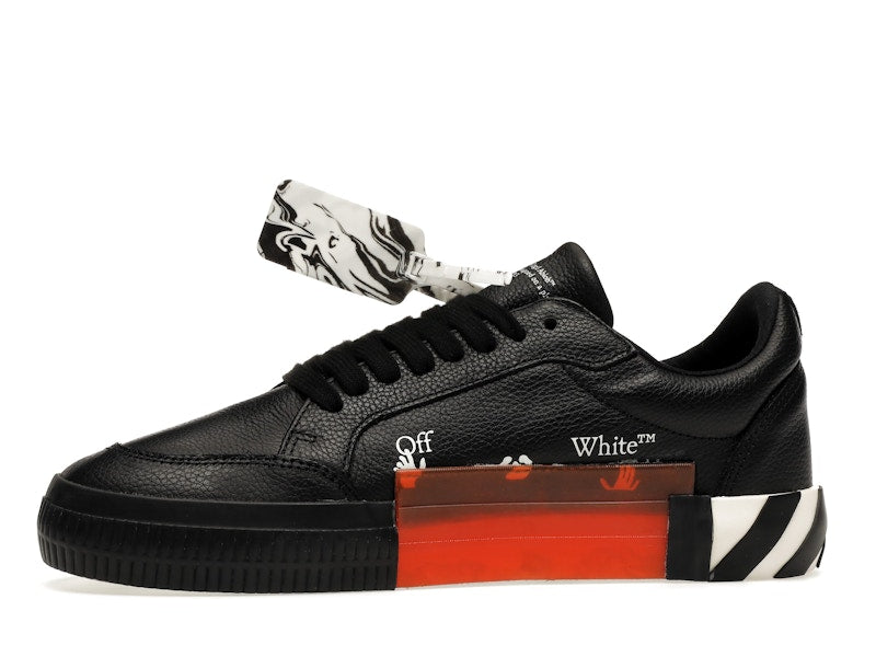 OFF-WHITE Vulc Low Leather Black White FW21
