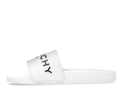 Givenchy Paris Flat Sandals White Black