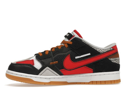 Nike Dunk Low Scrap Black Grey University Red