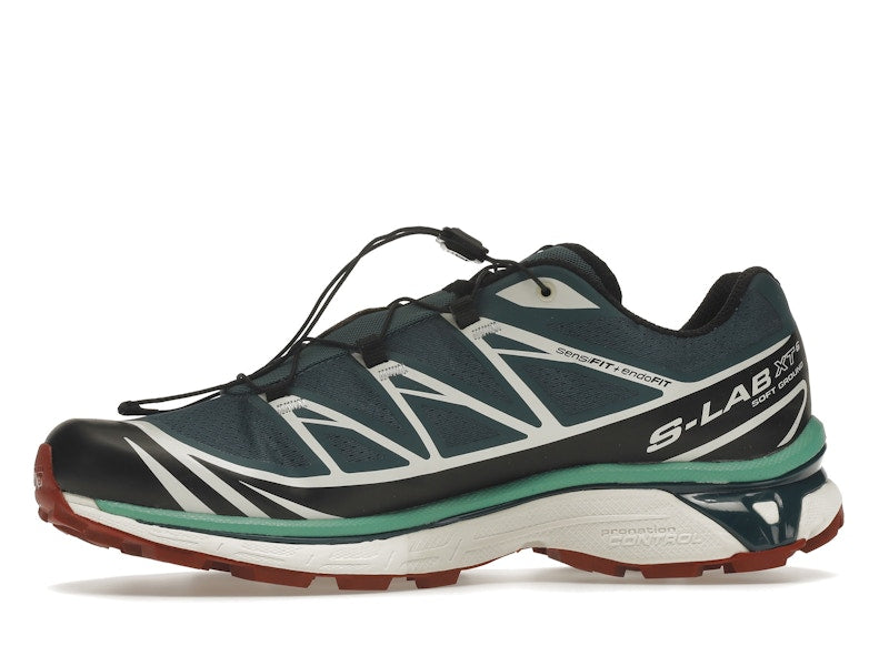 Salomon XT-6 Deep Teal Biking Red