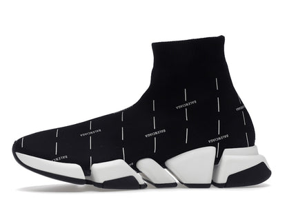 Balenciaga Speed 2.0 Black White Logo