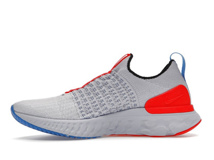 Nike React Phantom Run Flyknit 2 Football Grey Bright Crimson (Women's)