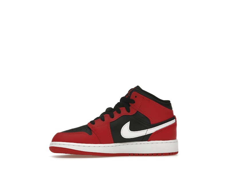 Jordan 1 Mid Gym Red Black White (GS)