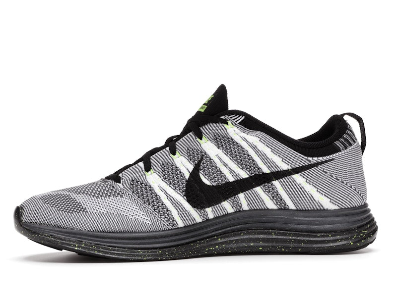 Nike Flyknit Lunar1+ White Black Volt