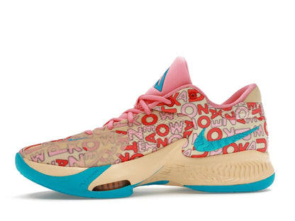 Nike Zoom Freak 4 Letter Bros Vanilla Lightning