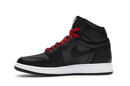 Jordan 1 Retro High Black Satin Gym Red Black (GS)