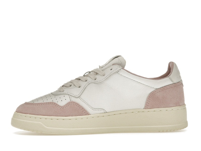 Autry Medalist Leather Low White Powder (Women's)