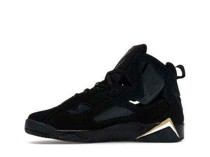 Jordan True Flight Black Metallic Gold White (GS)