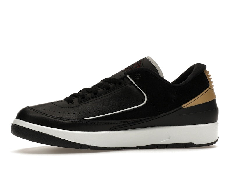 Jordan 2 Retro Low Black Metallic Gold (Women's)