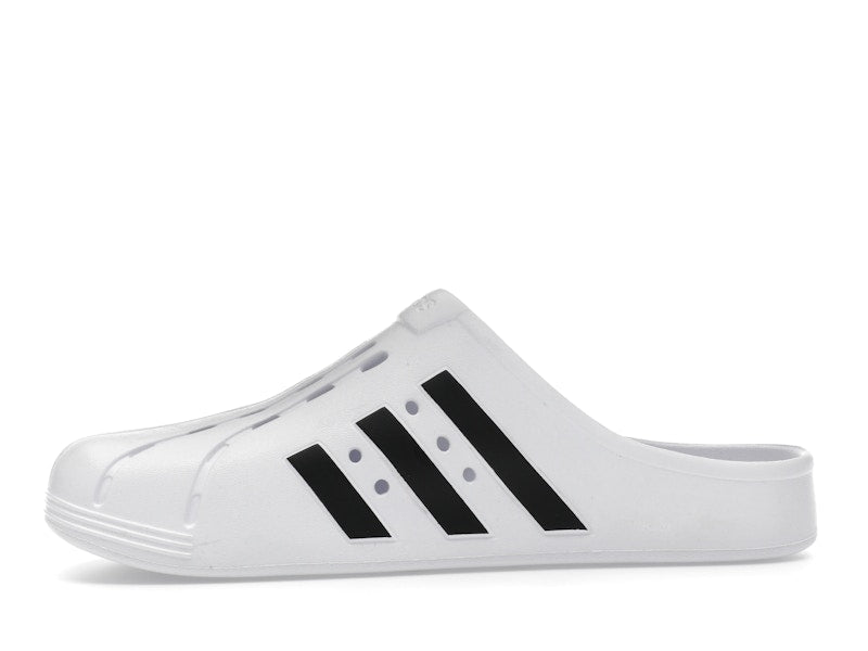 adidas Adilette Clog White Black