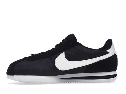 Nike Cortez Basic Nylon Black White-Metallic Silver