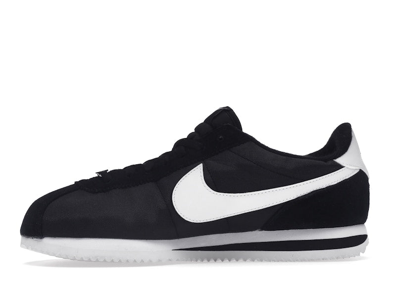 Nike Cortez Basic Nylon Black White-Metallic Silver