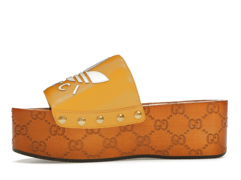 Gucci x Adidas GG Clog Yellow (Women's)