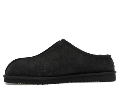 Kith Kithmas Monogram Shearling Slippers Black