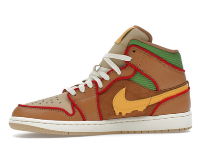 Jordan 1 Mid SE Cheeseburger