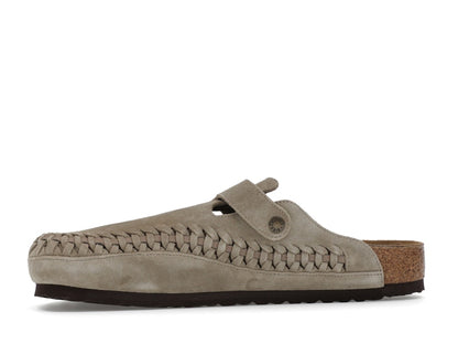 Birkenstock Boston Braided Suede Kith Taupe