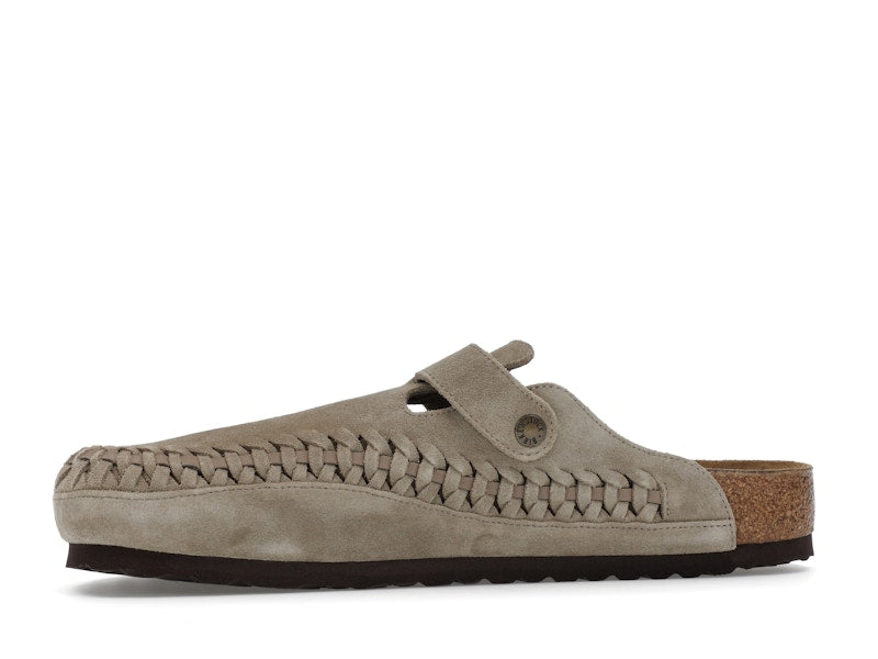 Birkenstock Boston Braided Suede Kith Taupe