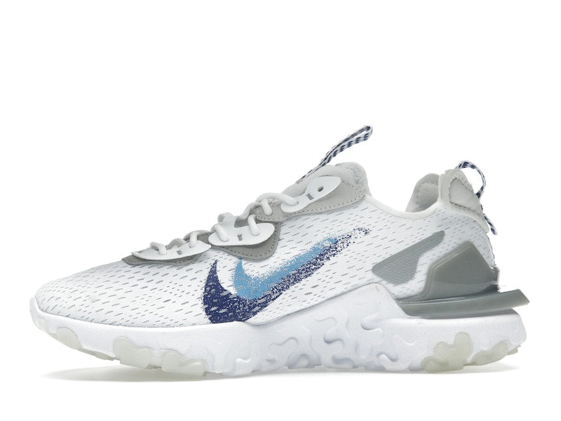 Nike React Vision White Double Blue Swoosh