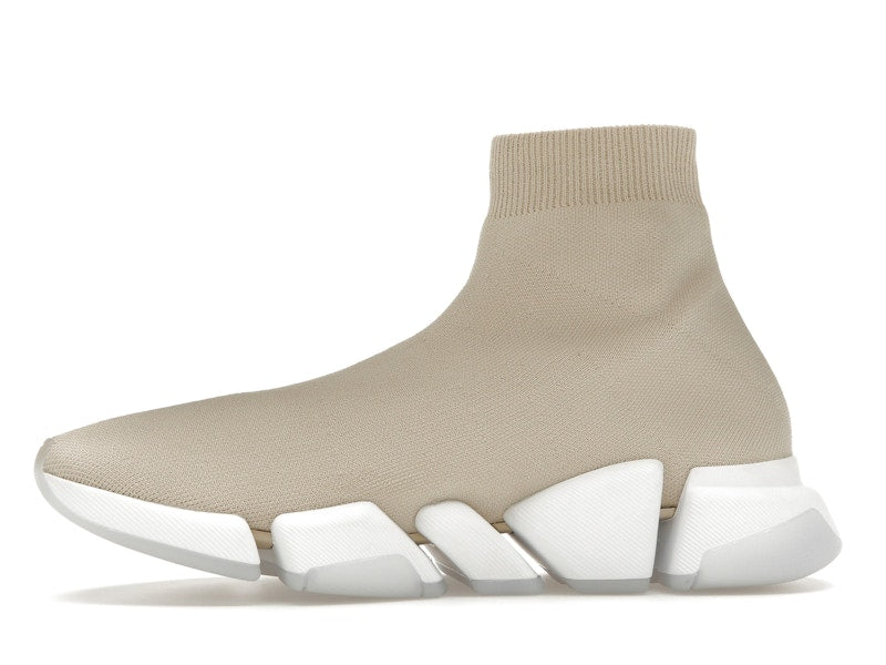 Balenciaga Speed 2.0 Recycled Sole Transparent Sole Beige