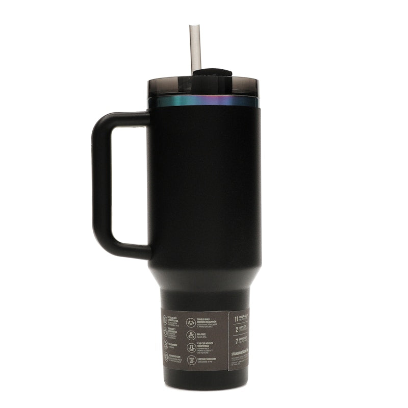 Stanley The Black Chroma Collection Flowstate Quencher 40oz Tumbler Black Chroma