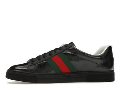 Gucci Ace GG Crystal Canvas Black
