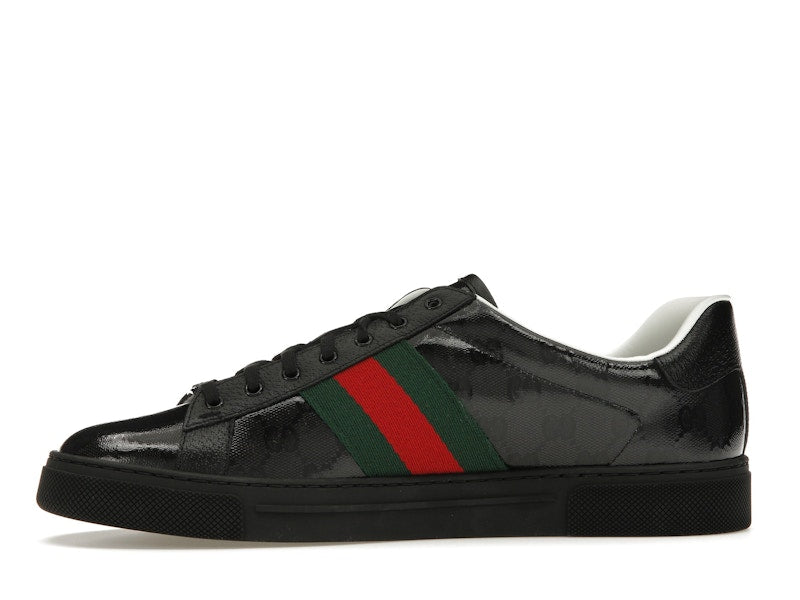 Gucci Ace GG Crystal Canvas Black