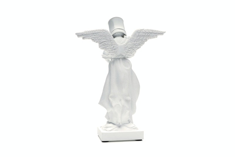 Banksy Bucket On Head Figure White