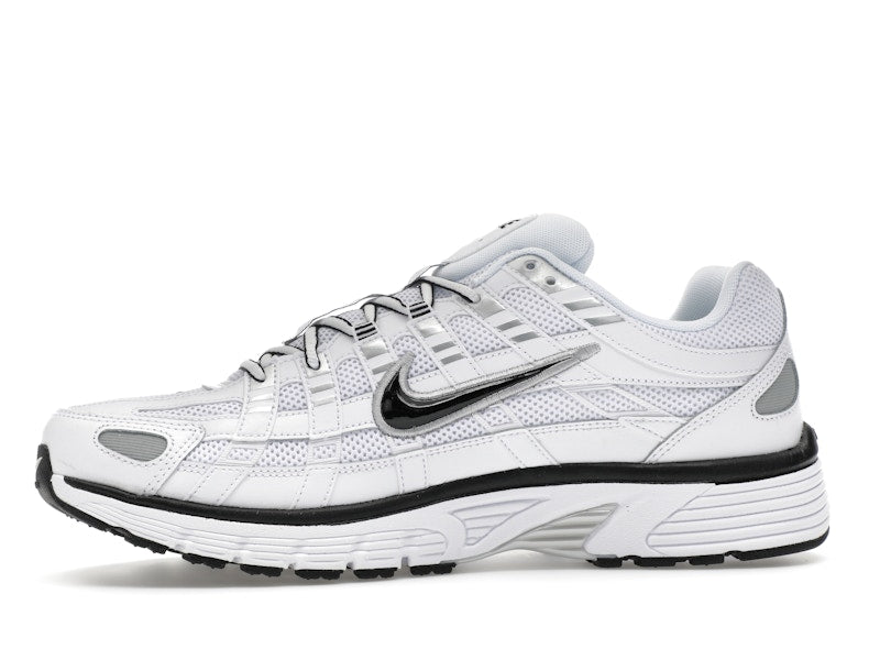 Nike P-6000 White Metallic Silver Black