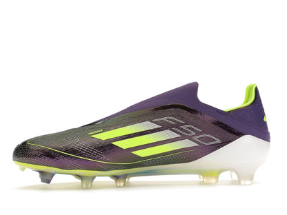 adidas Laceless F50 Elite Fast Reborn FG Purple Lucid Lemon