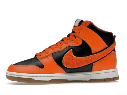 Nike Dunk High Retro Chenille Swoosh Safety Orange