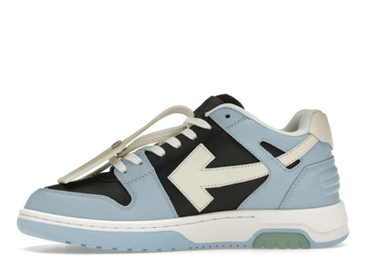 OFF-WHITE Out Of Office OOO Low Tops Light Blue Black