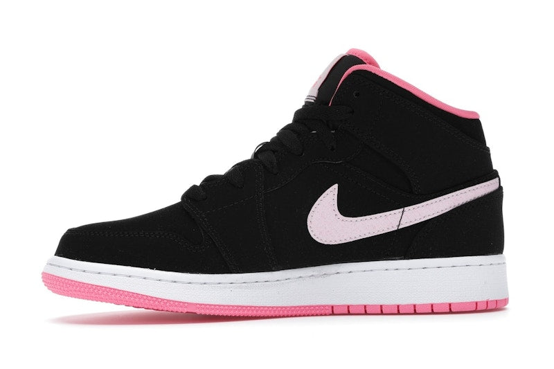 Jordan 1 Mid Black Digital Pink (GS)