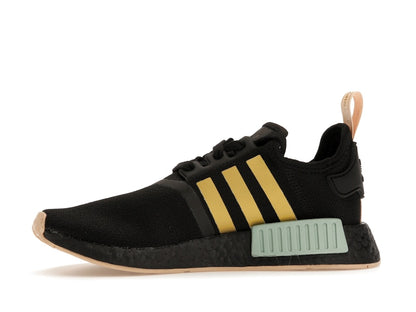 adidas NMD R1 Black Gold Metallic Halo Amber (Women's)