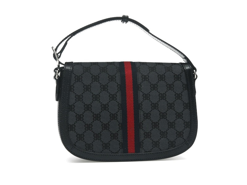 Gucci x Balenciaga The Hacker Project Medium Shoulder Bag Black