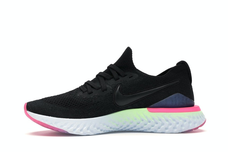 Nike Epic React Flyknit 2 Black Sapphire Hyper Pink (Women's)