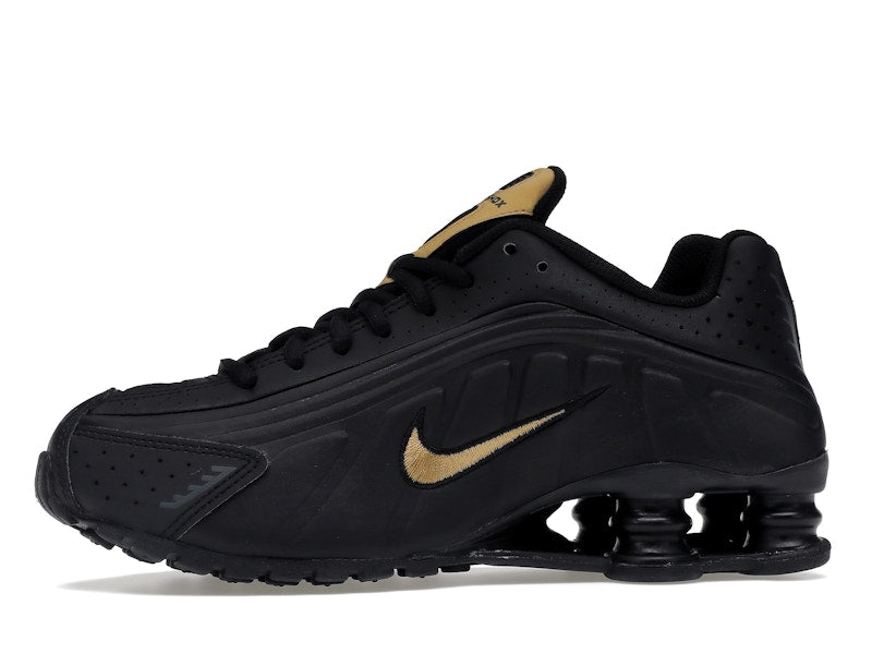 Nike Shox R4 Black Metallic Gold (GS)