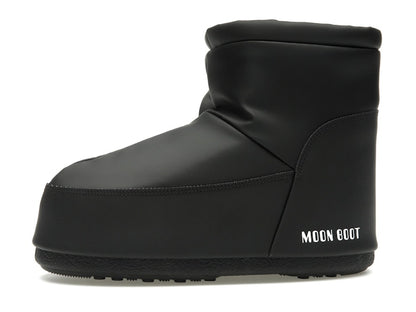 Moon Boot No Lace Rubber Boot Black
