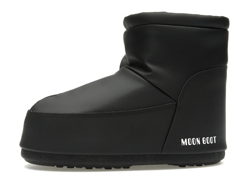 Moon Boot No Lace Rubber Boot Black