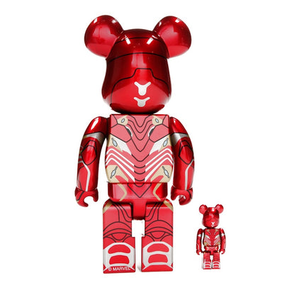Bearbrick x Marvel Iron Man Mark 50 100% & 400% Set