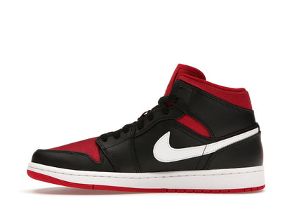 Jordan 1 Mid Black Gym Red White