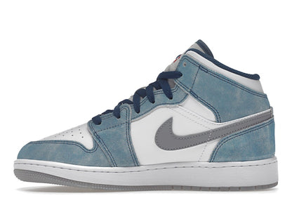 Jordan 1 Mid SE French Blue Light Steel (GS)